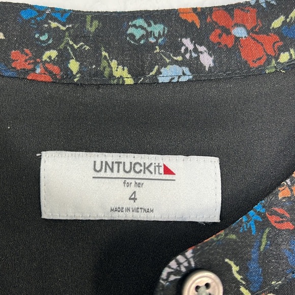 Untuckit Marnie Floral button‎ front Dress size 4 Women’s clothing - Picture 3 of 12